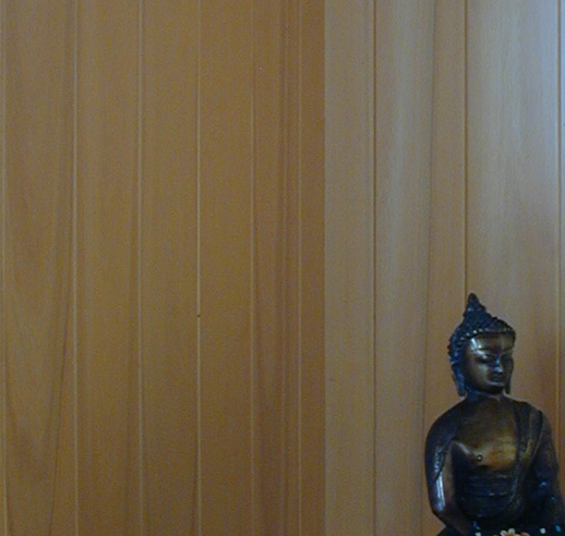 yellow cedar paneling