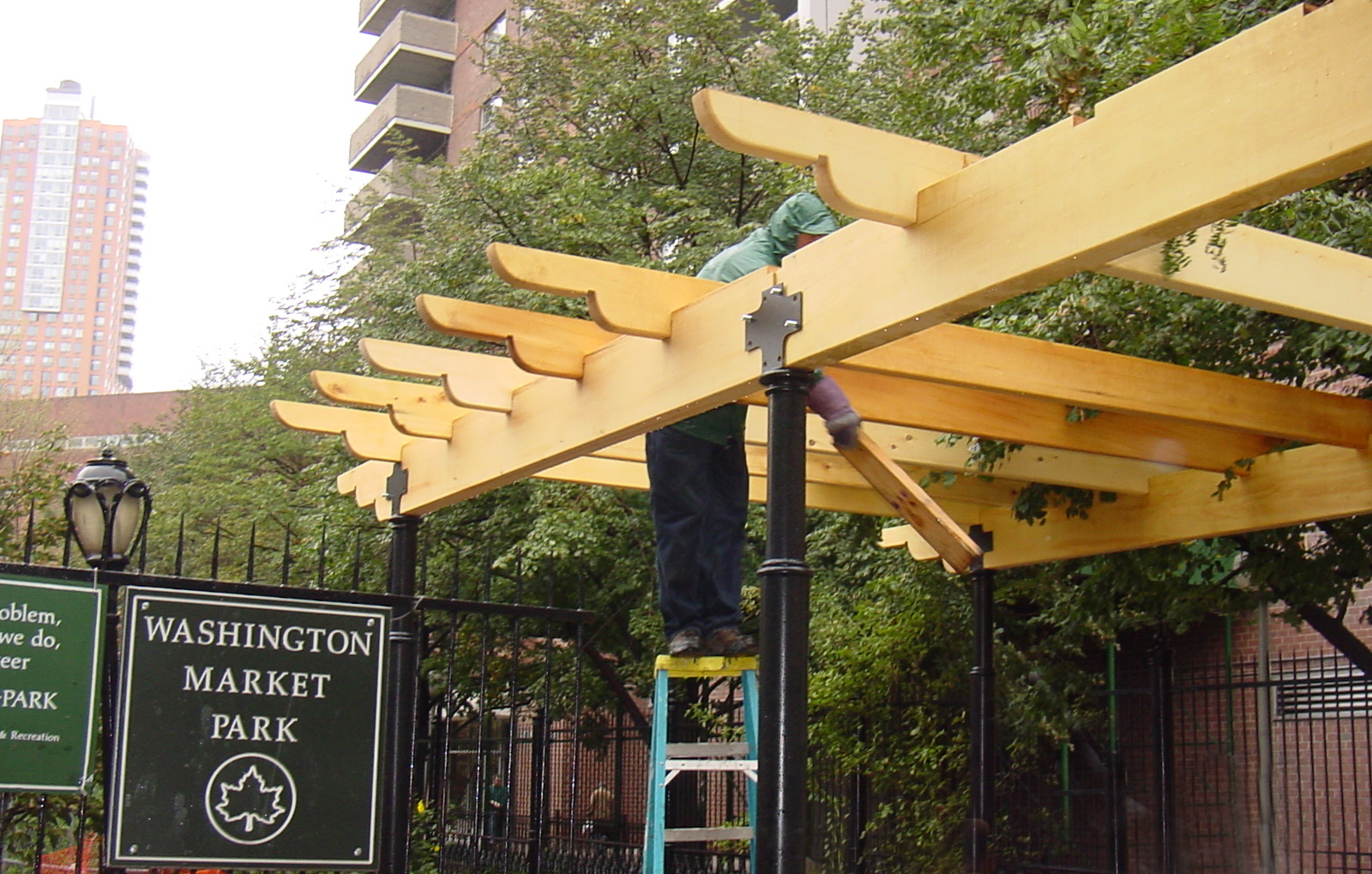 a park trellis in new york