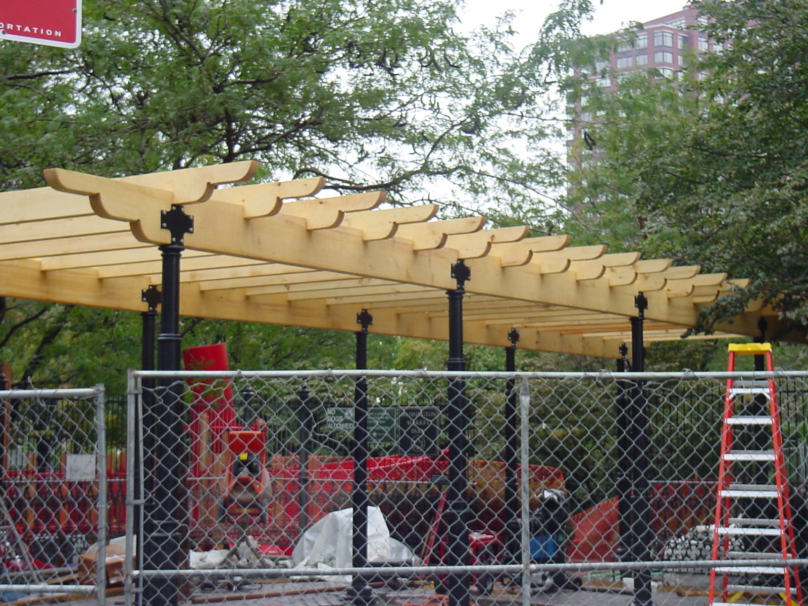 a park trellis in new york