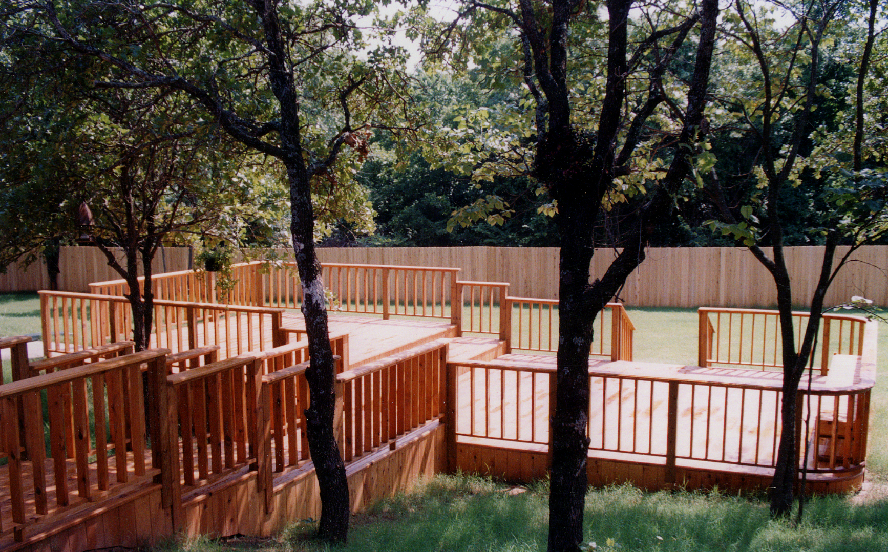 yellow cedar deck