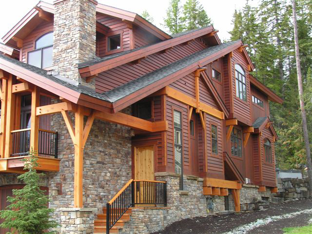 WESTERN RED CEDAR BEVEL SIDING, WHITEFISH MONTANA.