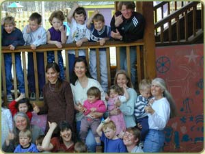 the kids and teachers of little star
