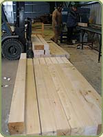 alaskan yellow cedar posts after moulding