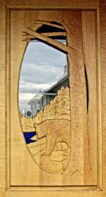 custom yellow cedar door