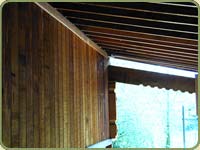 red cedar siding and beams image