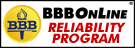 BBB Online reliability member logo