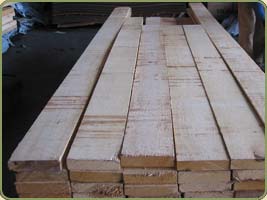 2x8 clear rough cut yellow cedar boards