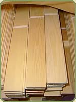 vertical clear grain double flush paneling