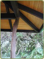 yellow cedar soffit installed in hawaii