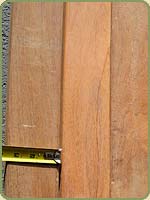 detail of 1x4 clear ipe decking