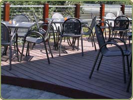 detail of 1x4 clear ipe decking