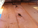 Image of 2x8 #3 Grade Knotty S4S (surfaced 4 sides) port orford cedar (poc) boards