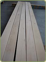 Clear surfaced four sides port orford cedar boards