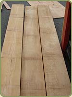 Clear surfaced four sides port orford cedar beams