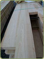 Clear surfaced four sides port orford cedar beams
