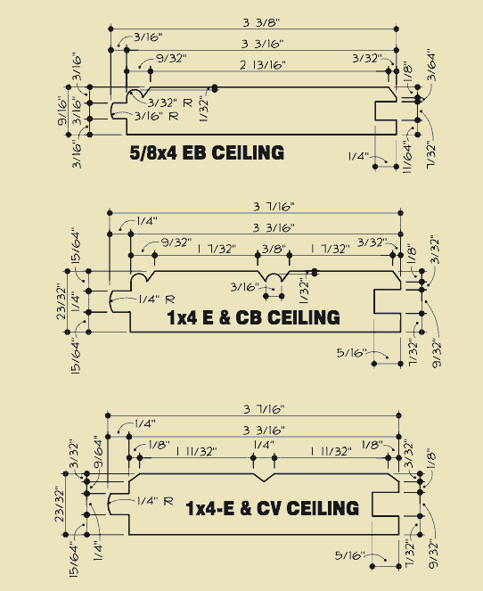 5/4 x 6 combed paneling