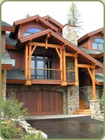 the triplex in montana is sided with red cedar bevel