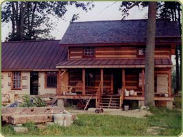 picture of the murray home in alaska, red cedar bevel siding