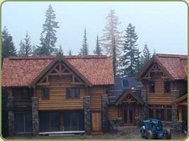 18" fire treated shakes and logs image