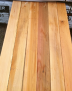 Image of 5/4x4 Clear S4S (surfaced 4 sides) Western Red Cedar clear radial edge decking image