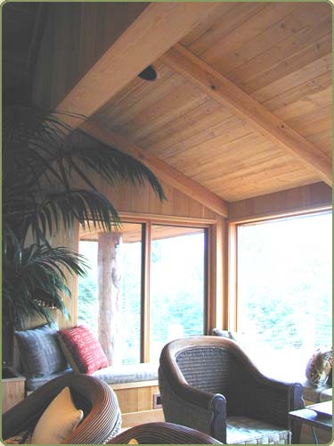 douglas fir interior ceiling paneling image