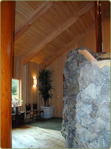 douglas fir interior ceiling paneling image