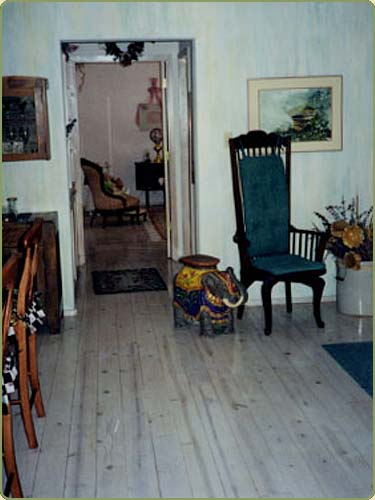another view of the 1x6 pine flooring project