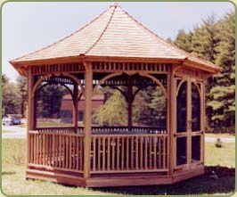 image of western red cedar gazebo