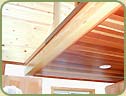 Western Red Cedar interior ceilking paneling picture