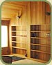 Picture of western red cedar clear vertical grain tongue and groove interior paneling.