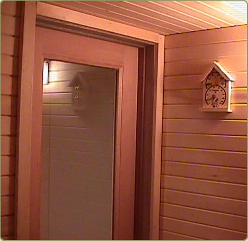 Image of a sauna built with alaskan yellow cedar