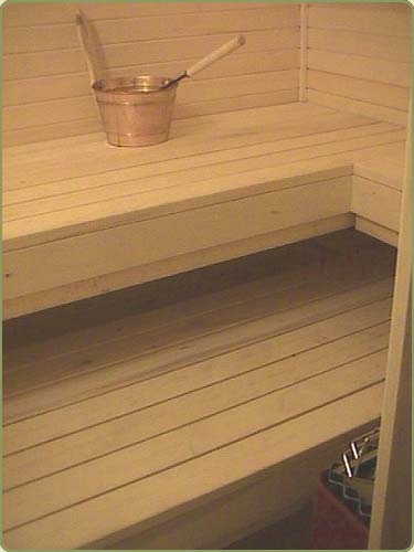 a sauna displaying ayc paneling