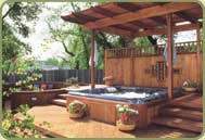redwood outdoor structure