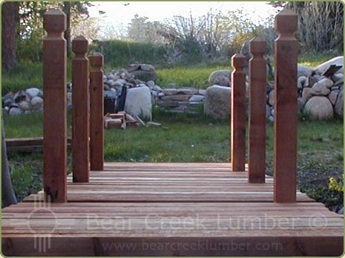 image of a small bridge with wrc posts