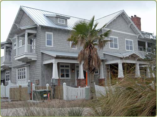 a Florida beach home with western red cedar shingle siding