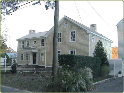 a;askan yellow cedar shingle siding, also shown bevel siding