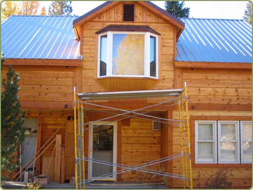 pine spruce siding on a home in washington