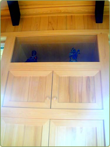 Image of alaskan yellow cedar trim and boards for interior paneling and cabinets