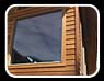 the doors were custome made with the same alsakan yellow cedar boards that were used though the project