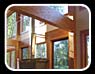 the doors were custome made with the same alsakan yellow cedar boards that were used though the project