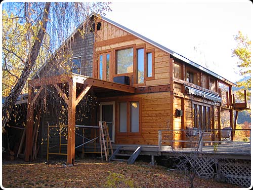 large image of the port orford tongue and groove siding installation