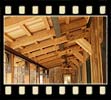 view of the douglas fir and larch soffits.