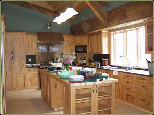 large image of cherry cabinets
