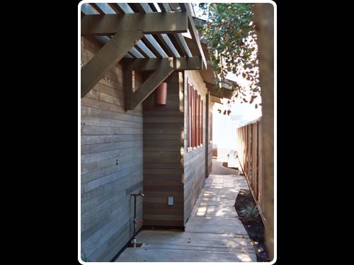large view of the window trim and  siding