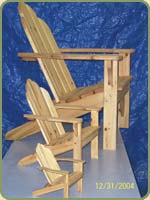 CHAIRS MADE OF ALASKAN YELLOW CEDAR LUMBER