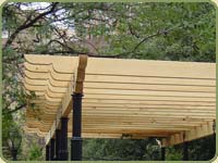 detail of this park structure