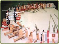 clamps on alaskan yellow cedar boards