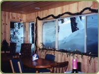 picture of blue pine intyerior paneling