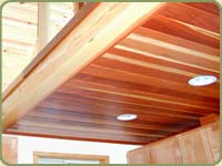 redwood ceiling