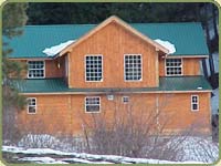 tongue and groove and board and batt pine siding image